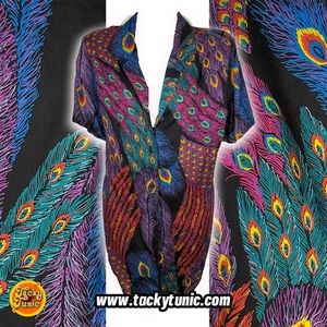 Vintage Button Down | Feather Print